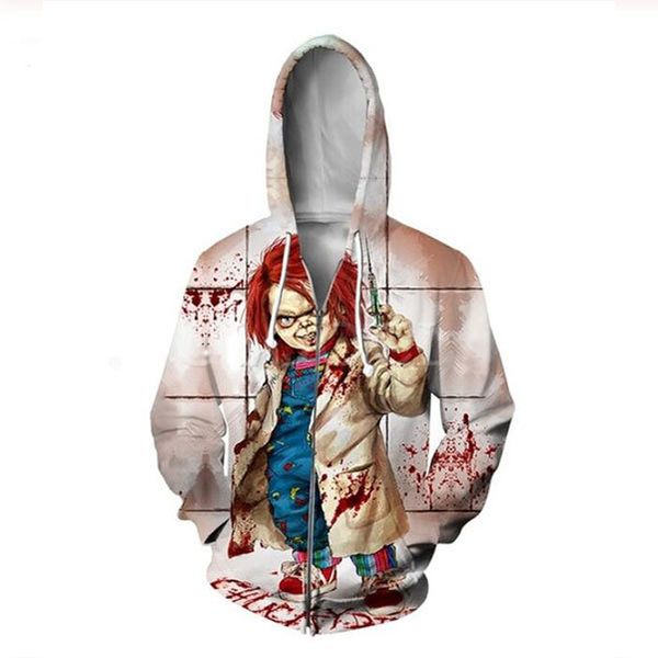2020 new fashion men women halloween chucky 3d print sweatshirts zipper hoodies tracksuit hooded, Black;brown
2020 new fashion men women halloween chucky 3d print sweatshirts zipper hoodies tracksuit hooded, Black;brown