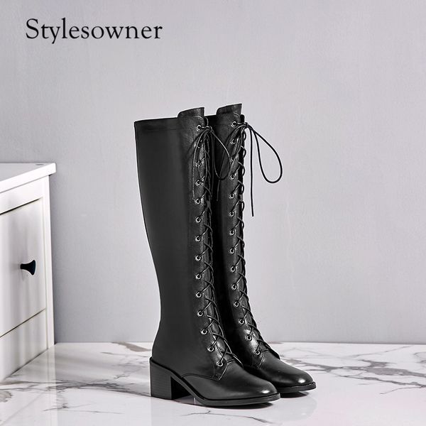 boots stylesowner rome style black lace-up punk motorcyle high heels knee-high cow leather hand-made long cool design
boots stylesowner rome style black lace-up punk motorcyle high heels knee-high cow leather hand-made long cool design