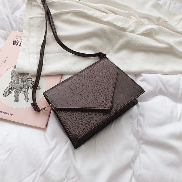 ins bag female 2020 new korean version of the retro female bag broadband small square wild shoulder messenger