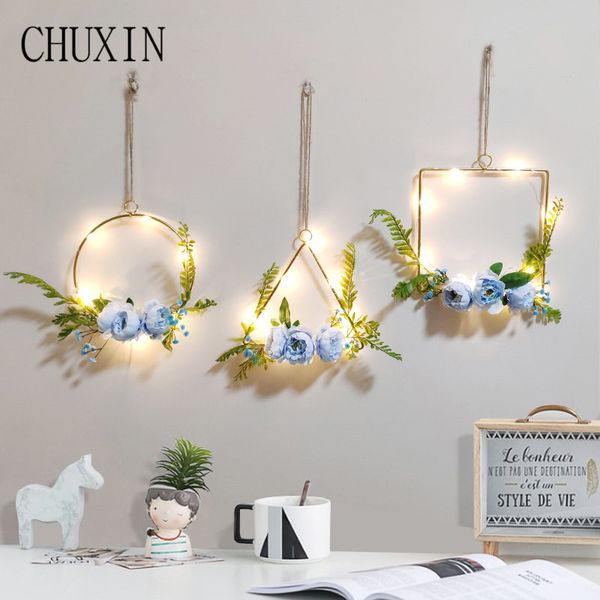 chuxin diy wall design creative decorations artificial flower glowing romance iron bedroom living room crafts 2020 new products
chuxin diy wall design creative decorations artificial flower glowing romance iron bedroom living room crafts 2020 new products