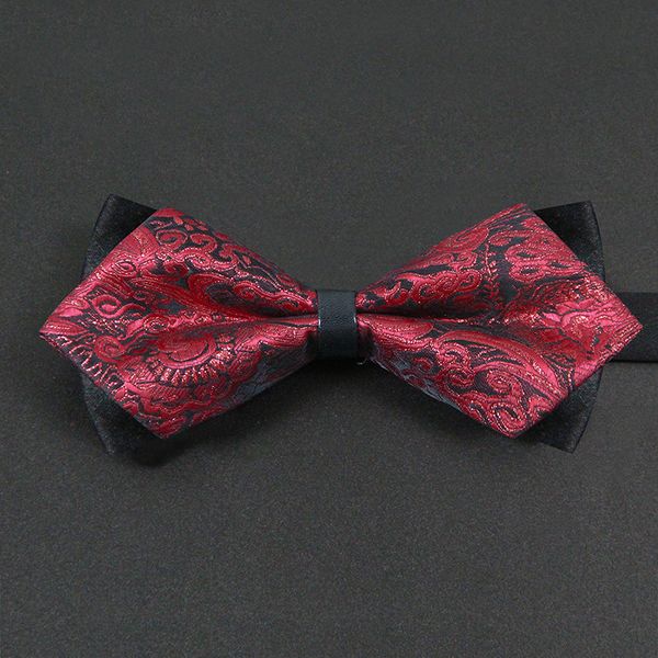 bow ties 2021 fashion men's wedding double fabric crimson paisley pattern bowtie club banquet butterfly tie with gift box, Black;gray
bow ties 2021 fashion men's wedding double fabric crimson paisley pattern bowtie club banquet butterfly tie with gift box, Black;gray