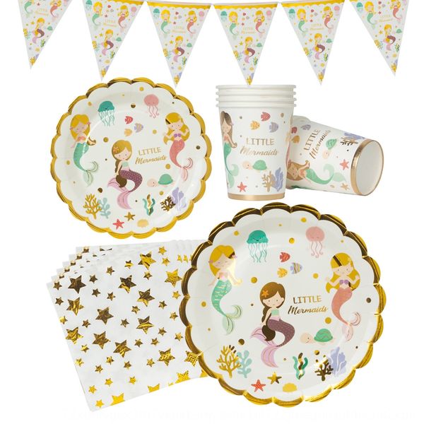 new mermaid matching supplies triangle flag decoration disposable tissue tissue gilded plate paper cup paper towel set a6glf
new mermaid matching supplies triangle flag decoration disposable tissue tissue gilded plate paper cup paper towel set a6glf