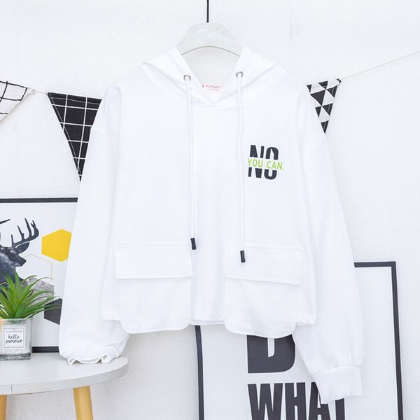 women's hooded 2020 sweater sweater autumn new korean style slimming high waist pocket printed letter long sleeve fashion oaldb oald, Black
women's hooded 2020 sweater sweater autumn new korean style slimming high waist pocket printed letter long sleeve fashion oaldb oald, Black