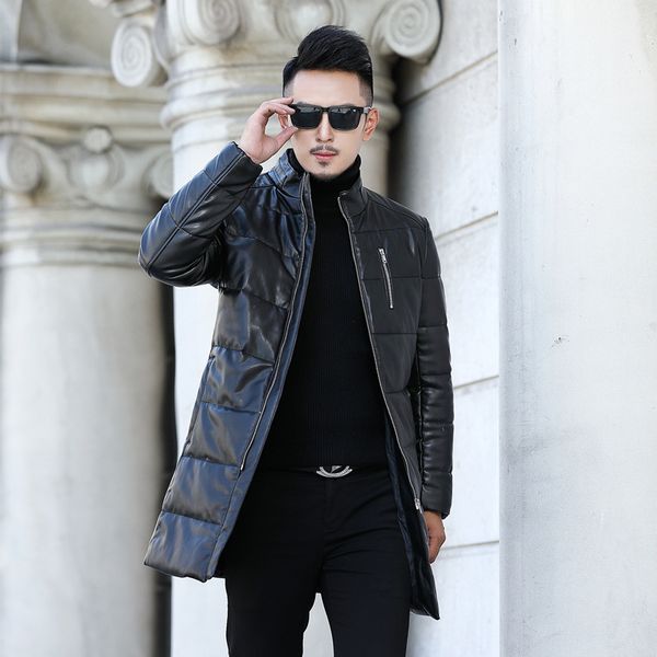 men's down & parkas 2021 jackets autumn winter jacket for men faux leather warm coats plus size clothes 5xl chaqueta hombre pph1820, Black
men's down & parkas 2021 jackets autumn winter jacket for men faux leather warm coats plus size clothes 5xl chaqueta hombre pph1820, Black