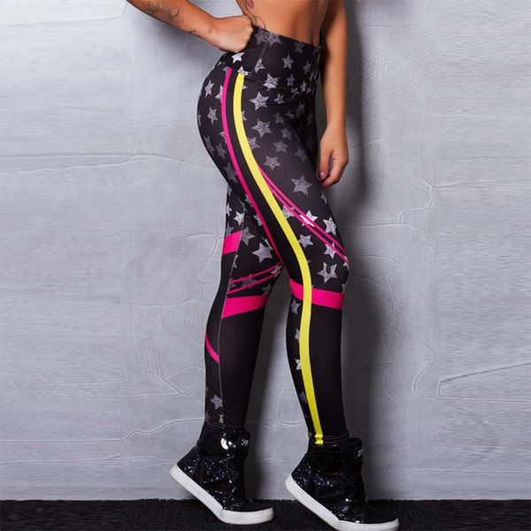 push up sporting star pattern digital printed casual women sportswear black skinny elastic force leggings
push up sporting star pattern digital printed casual women sportswear black skinny elastic force leggings