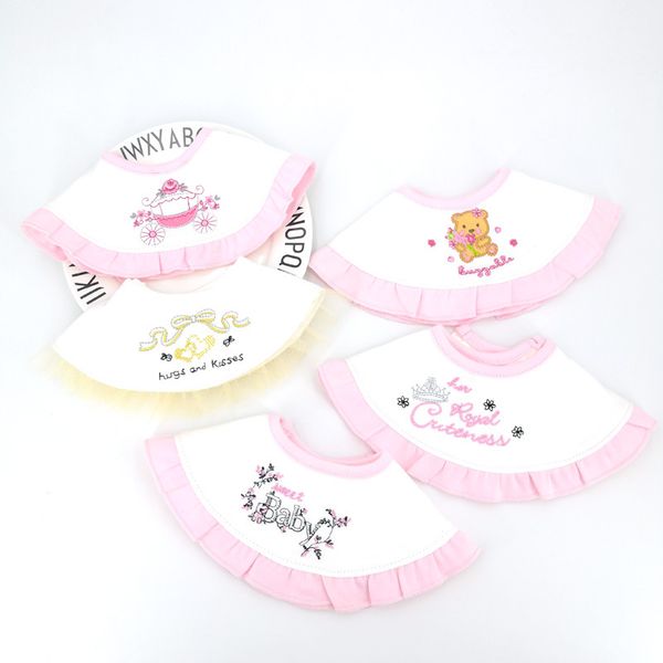 embroidery lace bibs for baby girl round rotating double layer cotton pink color baby saliva towel fake collar bib, Slivery;white
embroidery lace bibs for baby girl round rotating double layer cotton pink color baby saliva towel fake collar bib, Slivery;white