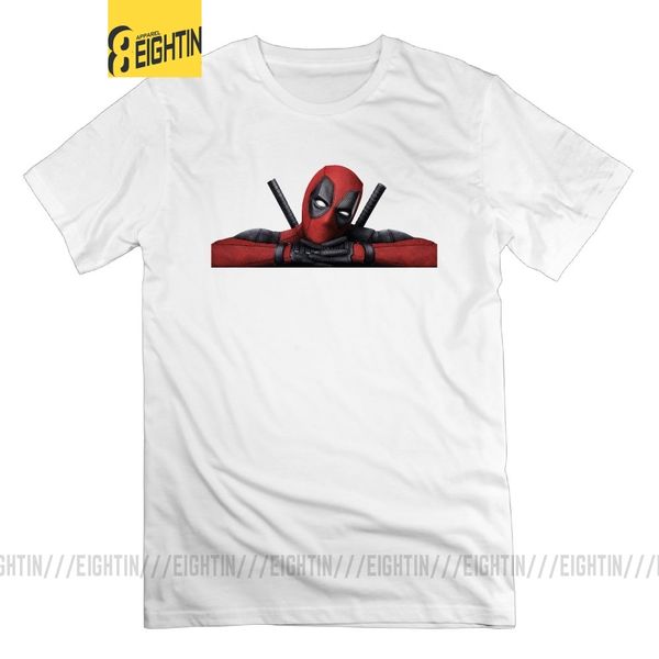 deadpool movie t shirt 100% cotton short sleeve mens plus size round collar t-shirts tees 4xl 5xl