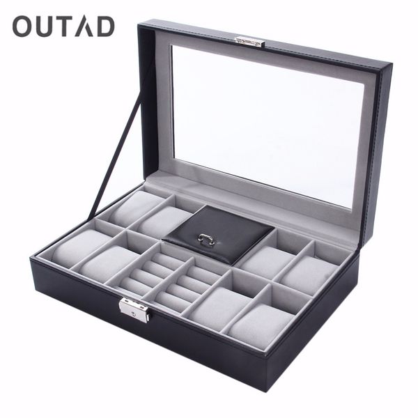 watch holder 2 in one 8+3 mixed grids watch box rings storage organizer jewelry display pu leather saat kutusu casket for decor t200523, Black;blue
watch holder 2 in one 8+3 mixed grids watch box rings storage organizer jewelry display pu leather saat kutusu casket for decor t200523, Black;blue