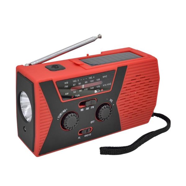 6 in 1 emergency radio am/fm/noaa weather radio solar hand crank self powered ipx3 waterproof 2000mah power bank
6 in 1 emergency radio am/fm/noaa weather radio solar hand crank self powered ipx3 waterproof 2000mah power bank