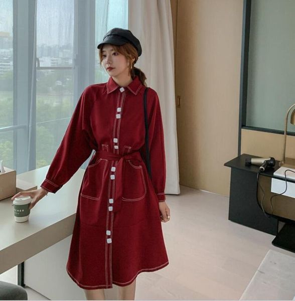 women's trench coats feminino spring autumn outwear red mid-length windbreaker small tooling coat lapel green, Tan;black
women's trench coats feminino spring autumn outwear red mid-length windbreaker small tooling coat lapel green, Tan;black