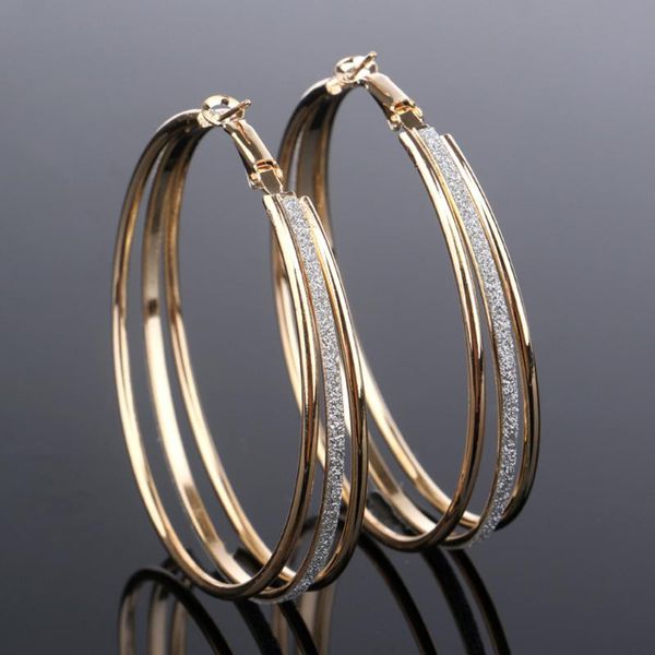 hoop & huggie fashion earring for women three circle wedding jewelry 1pair sexy, Golden;silver
hoop & huggie fashion earring for women three circle wedding jewelry 1pair sexy, Golden;silver