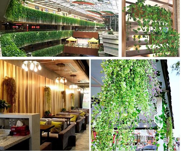 green artificial fake hanging vine plant leaves foliage flower garland home garden wall decoration ivy supplies
green artificial fake hanging vine plant leaves foliage flower garland home garden wall decoration ivy supplies