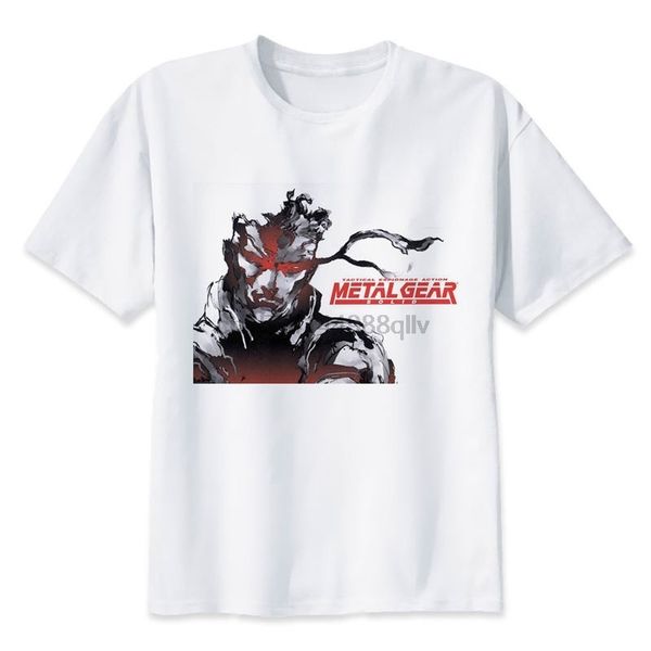metal gear solid t shirt men t shirt fashion t-shirt o neck white tshirts for man tees m8136