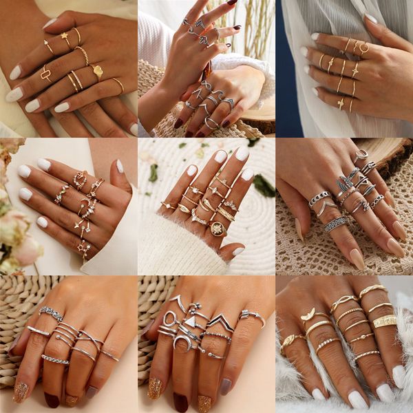 cluster rings modyle geometric moon silver color for women minimal simple minimalist jewelry punk fashion boho joint finger, Golden;silver
cluster rings modyle geometric moon silver color for women minimal simple minimalist jewelry punk fashion boho joint finger, Golden;silver