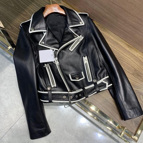 women's leather & faux women coats genuine 2021 fashion autunm winter lady bomber motorcycle 100% sheepskin jackets high quality, Black
women's leather & faux women coats genuine 2021 fashion autunm winter lady bomber motorcycle 100% sheepskin jackets high quality, Black