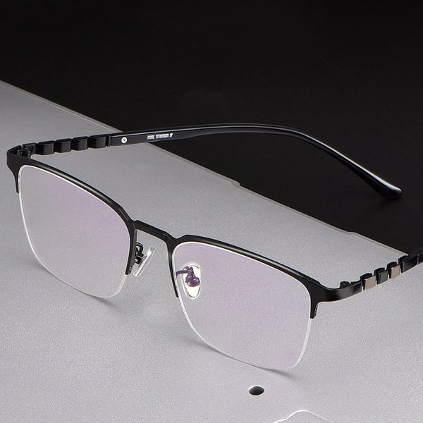 чистый титан очки кадр half rim eye glasses мужчина бизнес стиль близорукие зрелища нового прибытие очки, Black
чистый титан очки кадр half rim eye glasses мужчина бизнес стиль близорукие зрелища нового прибытие очки, Black