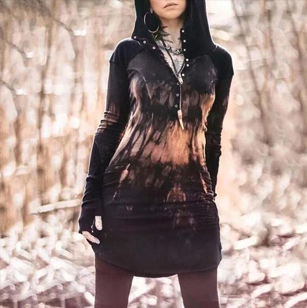 gothic dyeing hoodies women vintage punk street style slim fit long sleeve long hooded sweatshirt women hoodies polerones mujer, Black
gothic dyeing hoodies women vintage punk street style slim fit long sleeve long hooded sweatshirt women hoodies polerones mujer, Black