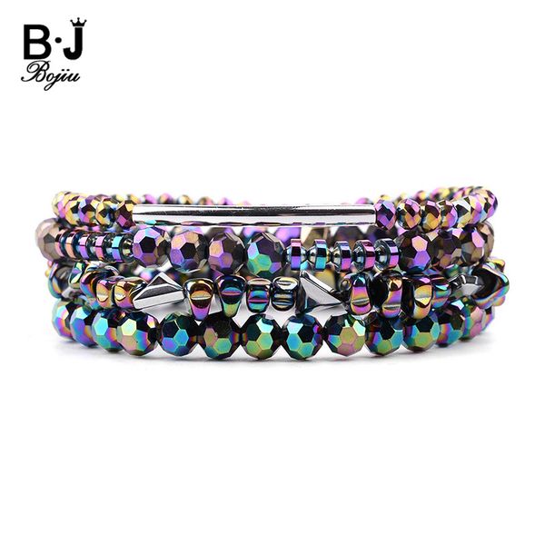 bojiu 4 pcs/set bohemian elastic colorful hematite crystal bracelets women handmade silvery copper tube beaded bracelet bcset229, Golden;silver
bojiu 4 pcs/set bohemian elastic colorful hematite crystal bracelets women handmade silvery copper tube beaded bracelet bcset229, Golden;silver