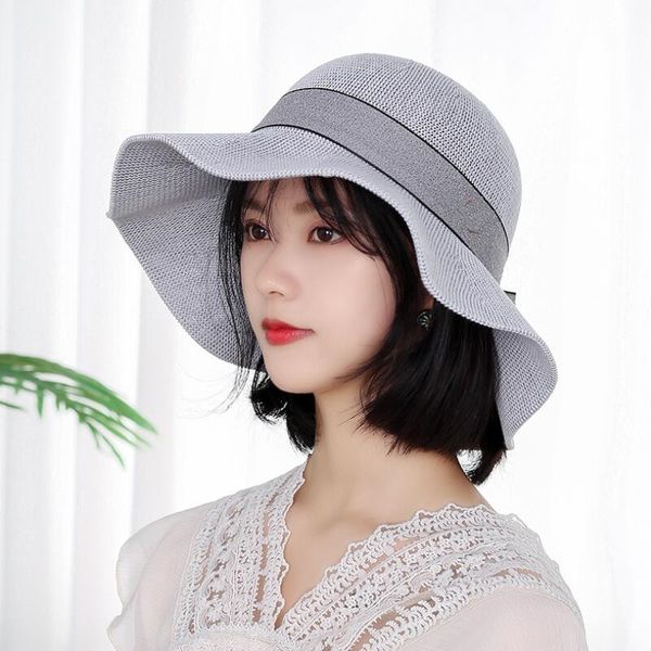 summer women hats elegant ladies sun visor cap bow beach hat breathable ladies wide brim beach foldable flower straw sun hat, Blue;gray
summer women hats elegant ladies sun visor cap bow beach hat breathable ladies wide brim beach foldable flower straw sun hat, Blue;gray