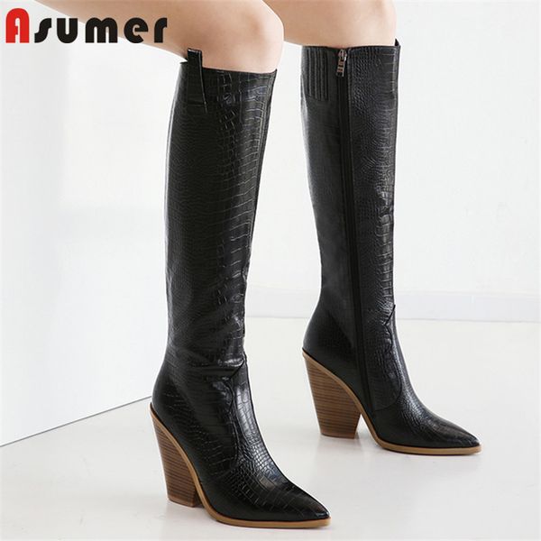 boots asumer 2021 big size 46 knee high women pointed toe autumn winter long heels wedges shoes woman western, Black
boots asumer 2021 big size 46 knee high women pointed toe autumn winter long heels wedges shoes woman western, Black
