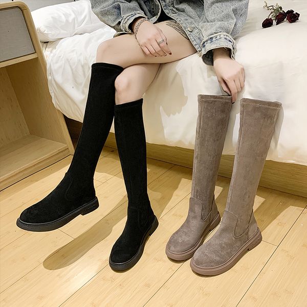 women's rubber boots thigh high heels high boots-women booties ladies autumn shoes luxury designer round toe, Black
women's rubber boots thigh high heels high boots-women booties ladies autumn shoes luxury designer round toe, Black