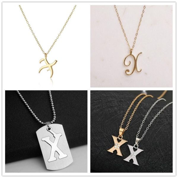 1pcs lucky mom gift letter x family name initial alphabet pendant necklace stainless steel alloy 26 english word sign jewelry, Silver
1pcs lucky mom gift letter x family name initial alphabet pendant necklace stainless steel alloy 26 english word sign jewelry, Silver
