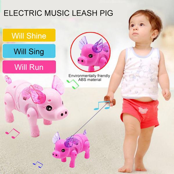 interactive funny glow unique plastic flashing with rope electronic walking pig development musical educational led pet toys
interactive funny glow unique plastic flashing with rope electronic walking pig development musical educational led pet toys