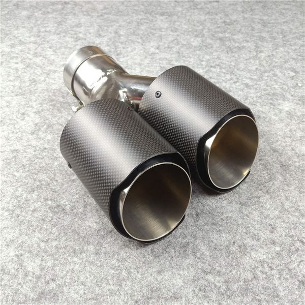 car styling y model 63mm-89mm mufflers car universal exhaust end tips for akrapovic auto dual matte carbon fiber exhaust pipe
car styling y model 63mm-89mm mufflers car universal exhaust end tips for akrapovic auto dual matte carbon fiber exhaust pipe