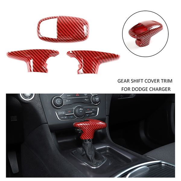red carbon fiber abs car gear shift cover trim for dodge charger / challenger 15 years + / durango 18 years +
red carbon fiber abs car gear shift cover trim for dodge charger / challenger 15 years + / durango 18 years +