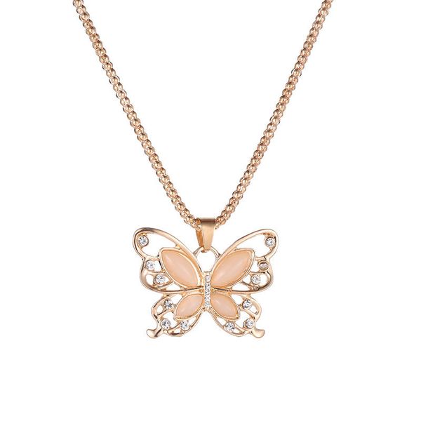 pendant necklaces rose gold color butterfly hollow alloy necklace charm crystal women fashion jewelry accessory gift, Silver
pendant necklaces rose gold color butterfly hollow alloy necklace charm crystal women fashion jewelry accessory gift, Silver