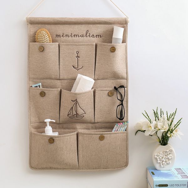 8 pockets wall hanging storage bag linen clothes organizer closet storage containers children room organizer home decorations
8 pockets wall hanging storage bag linen clothes organizer closet storage containers children room organizer home decorations