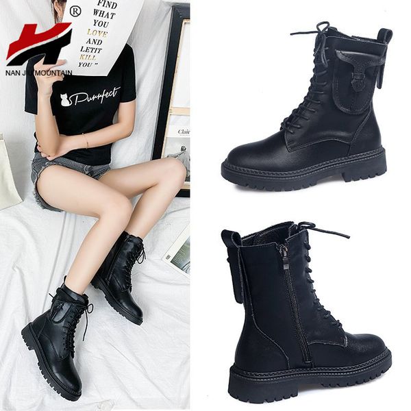 nan jiu mountain 2021 autumn winter women's boots flat ankle boots platform lace up side zipper women's shoes, Black
nan jiu mountain 2021 autumn winter women's boots flat ankle boots platform lace up side zipper women's shoes, Black