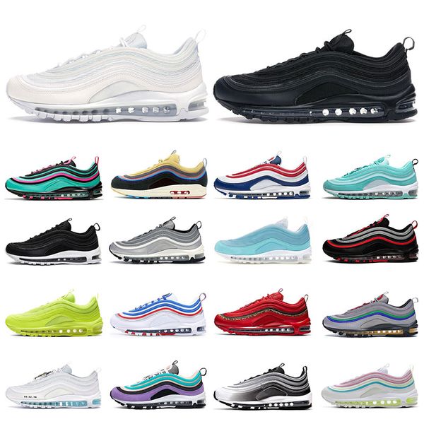 97 mens sneakers running shoes triple black white sliver volt usa south beach jesus sean wotherspoon womens sports ttrainers size 36-45
97 mens sneakers running shoes triple black white sliver volt usa south beach jesus sean wotherspoon womens sports ttrainers size 36-45
