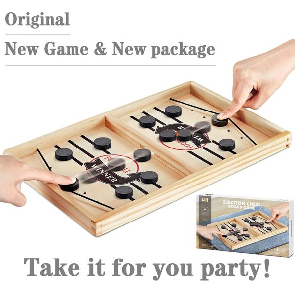 wood fast sling puck games slingsgame toy paced winner board game for kid and adult
wood fast sling puck games slingsgame toy paced winner board game for kid and adult