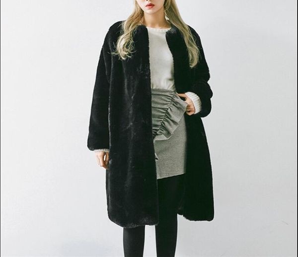 black white faux fur coat celebrity long party winter night club warm women coat 
black white faux fur coat celebrity long party winter night club warm women coat