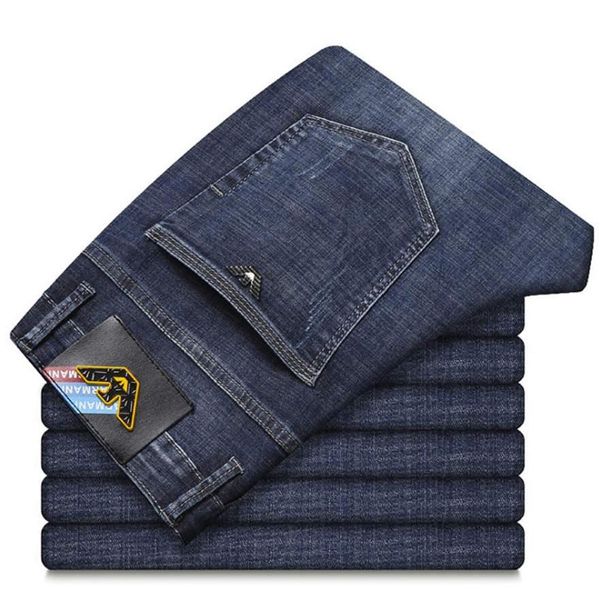 Summer thin men's jeans Korean fashion slim elastic feet elastic casual blue versatile men's pants 01
Summer thin men's jeans Korean fashion slim elastic feet elastic casual blue versatile men's pants 01