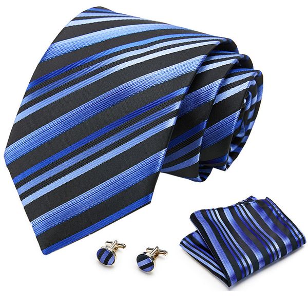mens tie 8cm blue striped 100% silk classic jacquard woven extra long size tie hanky cufflink set for men formal wedding party, Black;gray
mens tie 8cm blue striped 100% silk classic jacquard woven extra long size tie hanky cufflink set for men formal wedding party, Black;gray