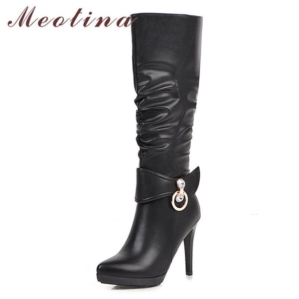 meotina winter knee high boots women pleated crystal thin heels long boots zipper extreme high heel shoes lady autumn size 34-39, Black
meotina winter knee high boots women pleated crystal thin heels long boots zipper extreme high heel shoes lady autumn size 34-39, Black