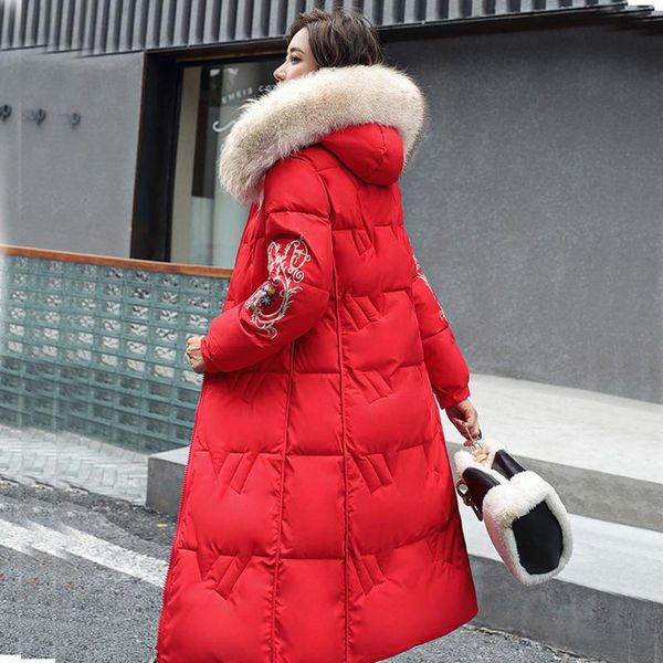 ladies casual jacket windproof warm new winter long sides wear down jacket in cultivate morality with thick, Black
ladies casual jacket windproof warm new winter long sides wear down jacket in cultivate morality with thick, Black