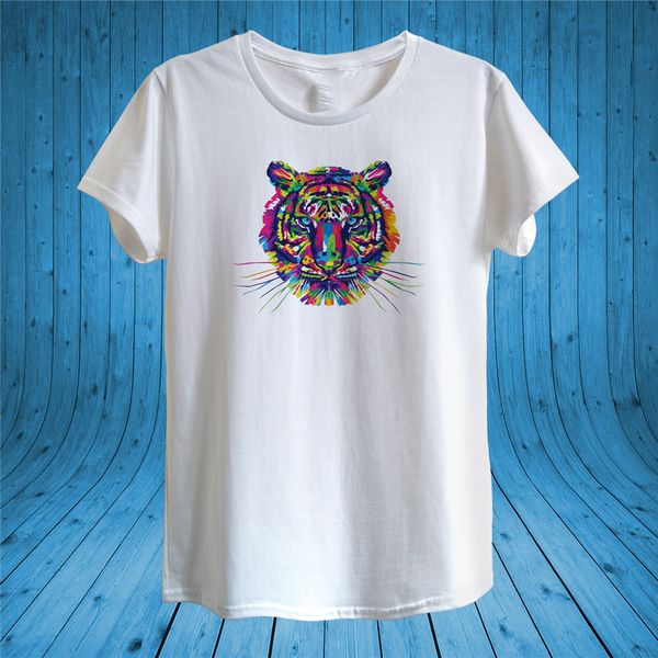graphic tiger head colourful summer t - shirt design man women fitted printing tee shirt
graphic tiger head colourful summer t - shirt design man women fitted printing tee shirt