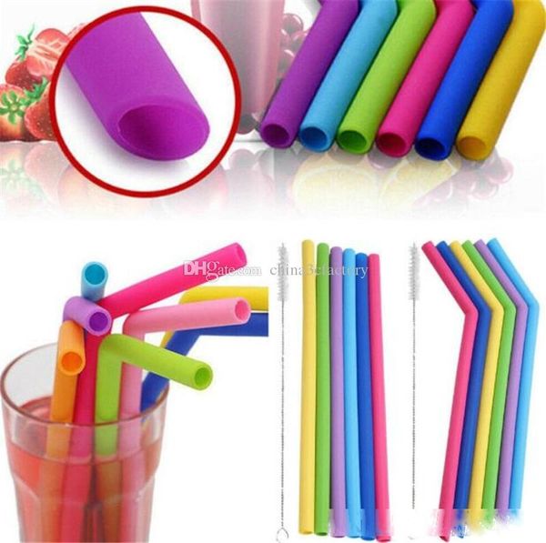reusable silicone drinking straws long flexible straws with cleaning brushes for bar dining tumblers jars cups 7pcs/set
reusable silicone drinking straws long flexible straws with cleaning brushes for bar dining tumblers jars cups 7pcs/set