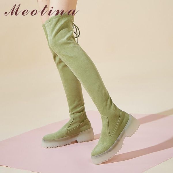 meotina autumn over the knee boots women kid suede flat platform thigh high boots rivets slim stretch shoes ladies green size 39, Black
meotina autumn over the knee boots women kid suede flat platform thigh high boots rivets slim stretch shoes ladies green size 39, Black
