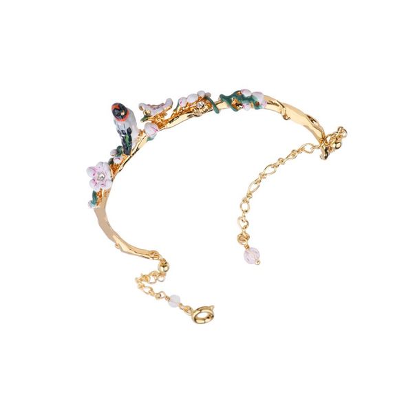 2020 new arrival france european bird flower enamel chain bracelets brand original elegant delicate bracelets for women lady, Golden;silver
2020 new arrival france european bird flower enamel chain bracelets brand original elegant delicate bracelets for women lady, Golden;silver