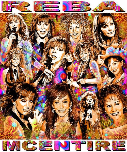 reba mcentire tribute t-shirt or print by ed seeman 
reba mcentire tribute t-shirt or print by ed seeman
