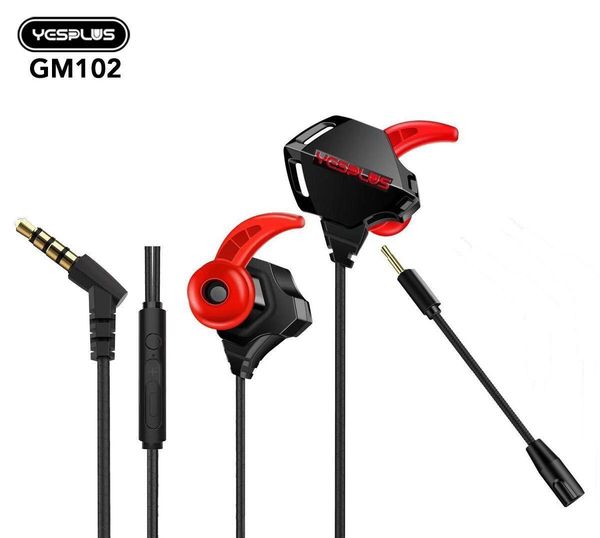 yesplus gm-102 earplugs eating chicken listening sound recognition game headset dual microphone dual speakers with vibrating in-ear
yesplus gm-102 earplugs eating chicken listening sound recognition game headset dual microphone dual speakers with vibrating in-ear