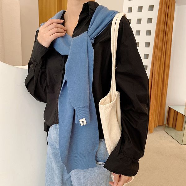 scarves winter knitted women's warm wool shawl scarf outdoor shoulder muffler girls neckcloth bandelet female, Blue;gray
scarves winter knitted women's warm wool shawl scarf outdoor shoulder muffler girls neckcloth bandelet female, Blue;gray