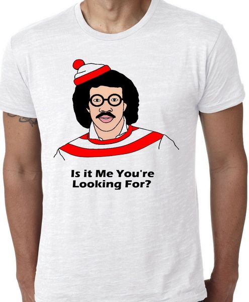 lionel richie hello is it me you're looking for t-shirt funny waldo tee shirt new funny cotton
lionel richie hello is it me you're looking for t-shirt funny waldo tee shirt new funny cotton