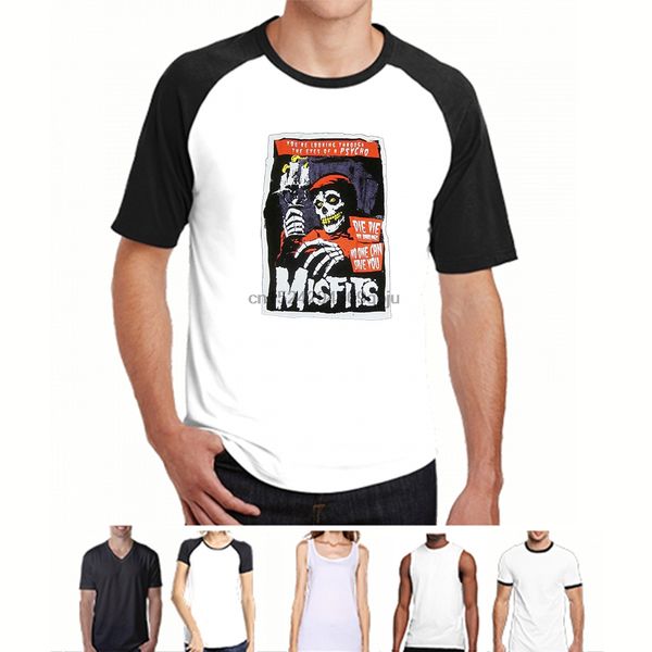 funny t shirt misfits psycho fiend skull tshirt men tee1