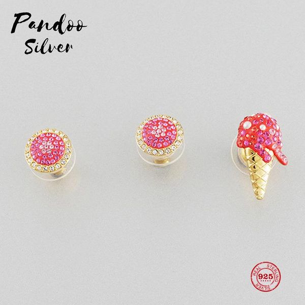 pandoo fashion charm sterling silver original 1:1 copy, cute ice cream exquisite fashion earrings women luxury jewelry gifts, Golden;silver
pandoo fashion charm sterling silver original 1:1 copy, cute ice cream exquisite fashion earrings women luxury jewelry gifts, Golden;silver