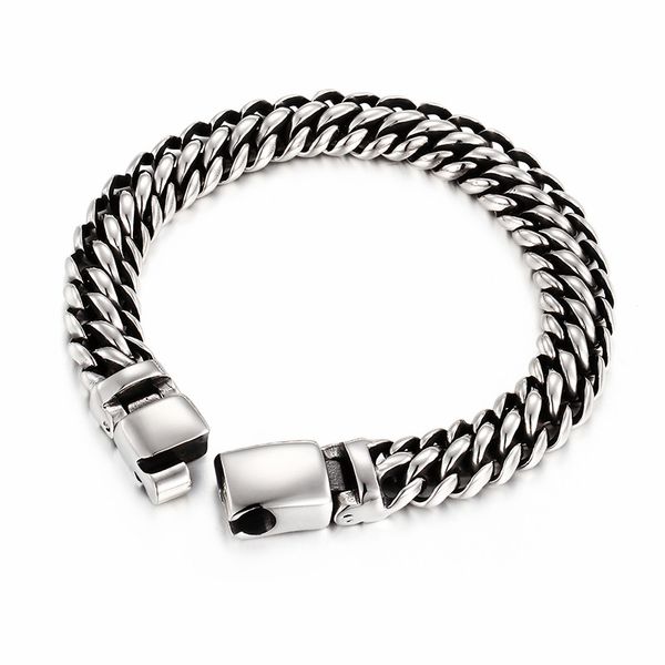 new 22cm link chain bracelet for men gold stainless steel 12mm width curb cuban link chain bracelet wristband male jewelry, Black
new 22cm link chain bracelet for men gold stainless steel 12mm width curb cuban link chain bracelet wristband male jewelry, Black